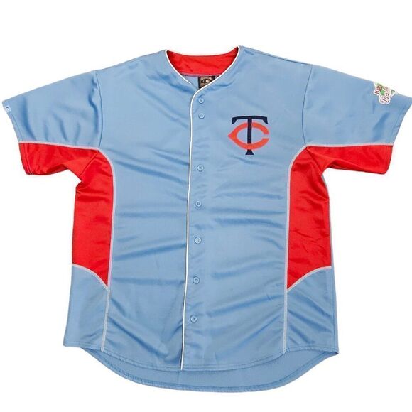 1987 World Series Jersey Shirt Minnesota MN Twins Cooperstown Majestic MLB XL 2X - Picture 1 of 12